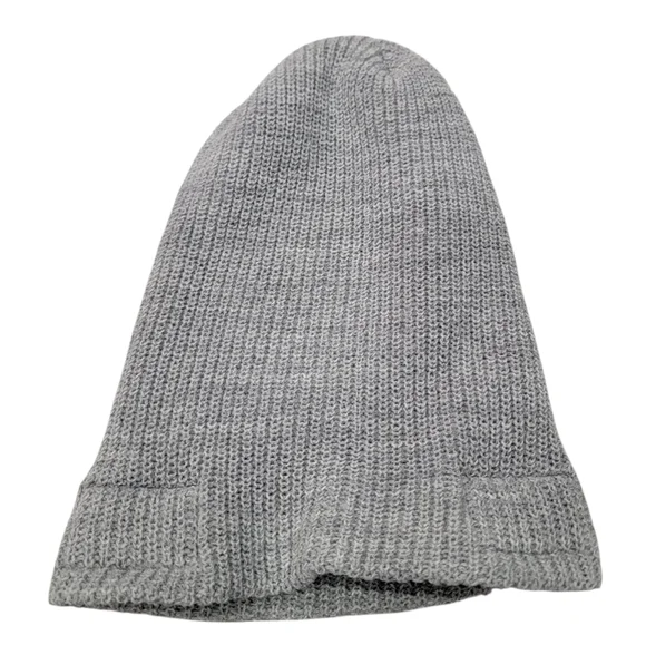 Roots Canada Raised Cuff Knit Beanie Toque Grey Winter Hat “Right to Play” - Picture 8 of 16